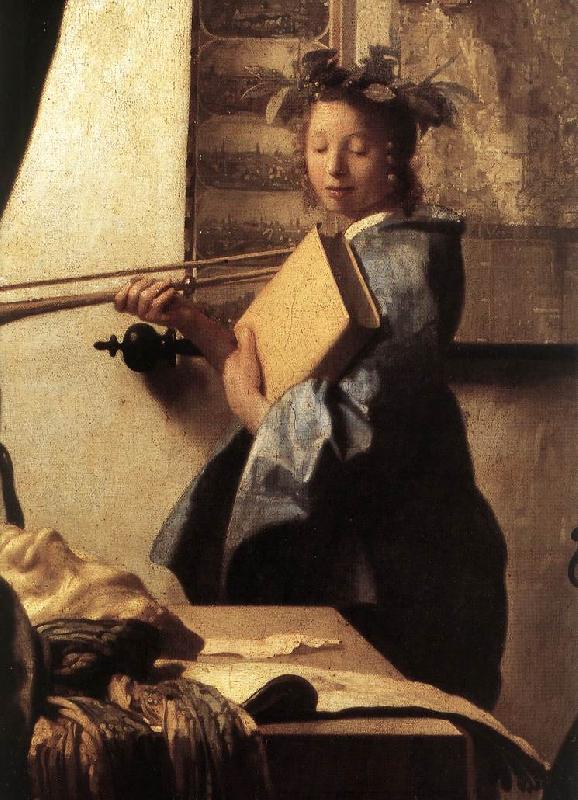 VERMEER VAN DELFT, Jan The Art of Painting (detail)  awr